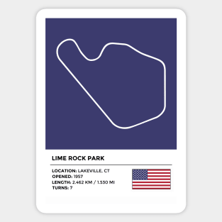 Lime Rock Park [info] Sticker